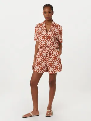 The Annie Pull On Loose Short in Red Clay