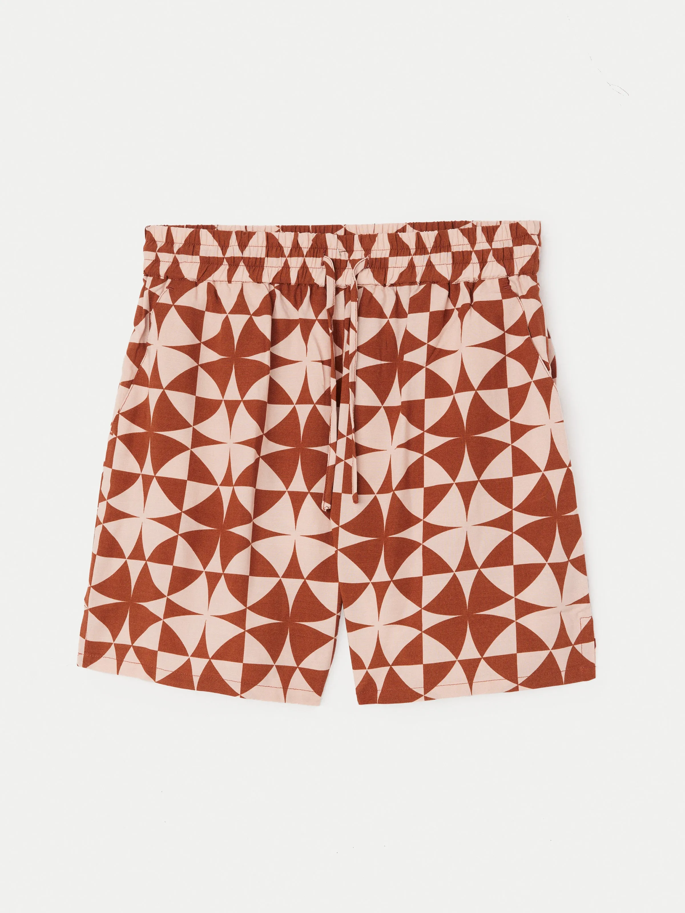 The Annie Pull On Loose Short in Red Clay