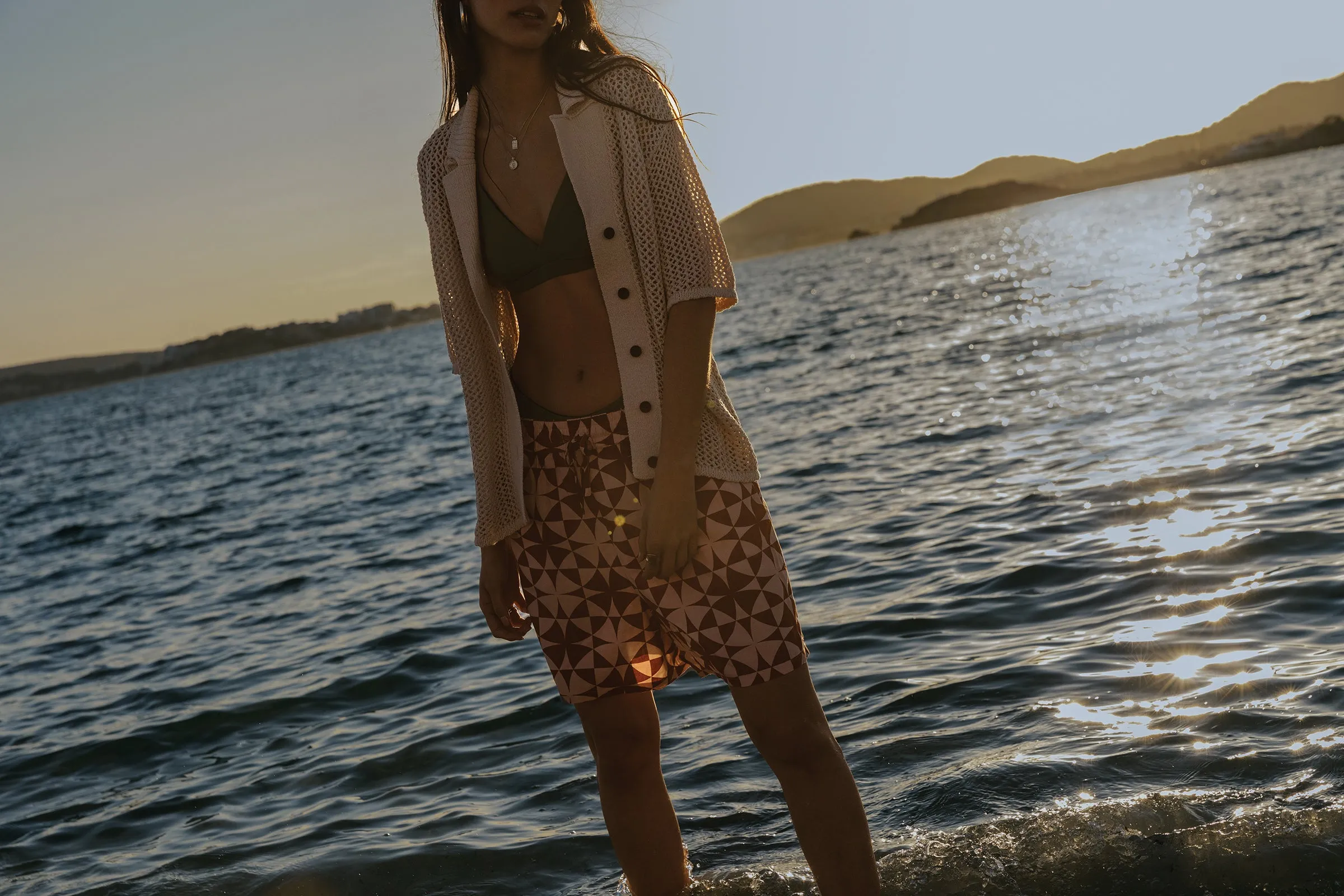 The Annie Pull On Loose Short in Red Clay