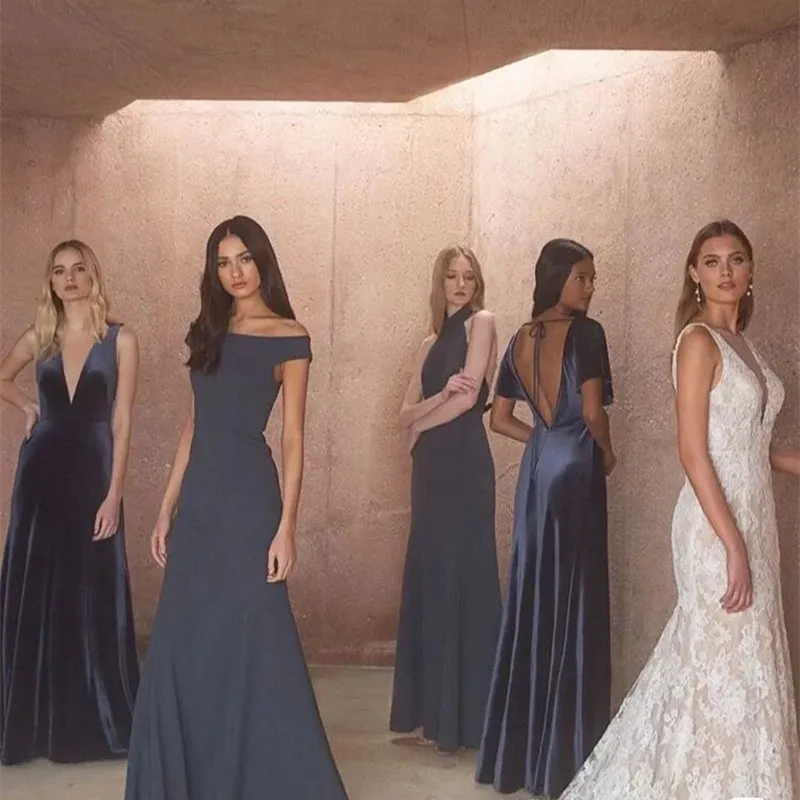 The Lechelle Bridesmaid Velvet/Stretched Satin Collection (Customisable)