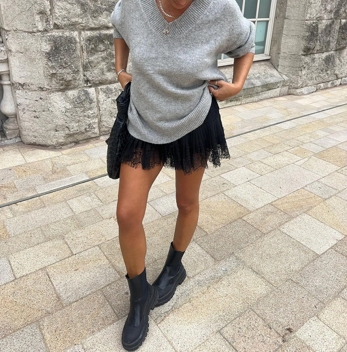 Women Y2k Lace Ruffle Pleated Mini Skirt Low Rise Half Slip Flowy Skirt Fairy Mesh Floral Layered Short Mini Skirts