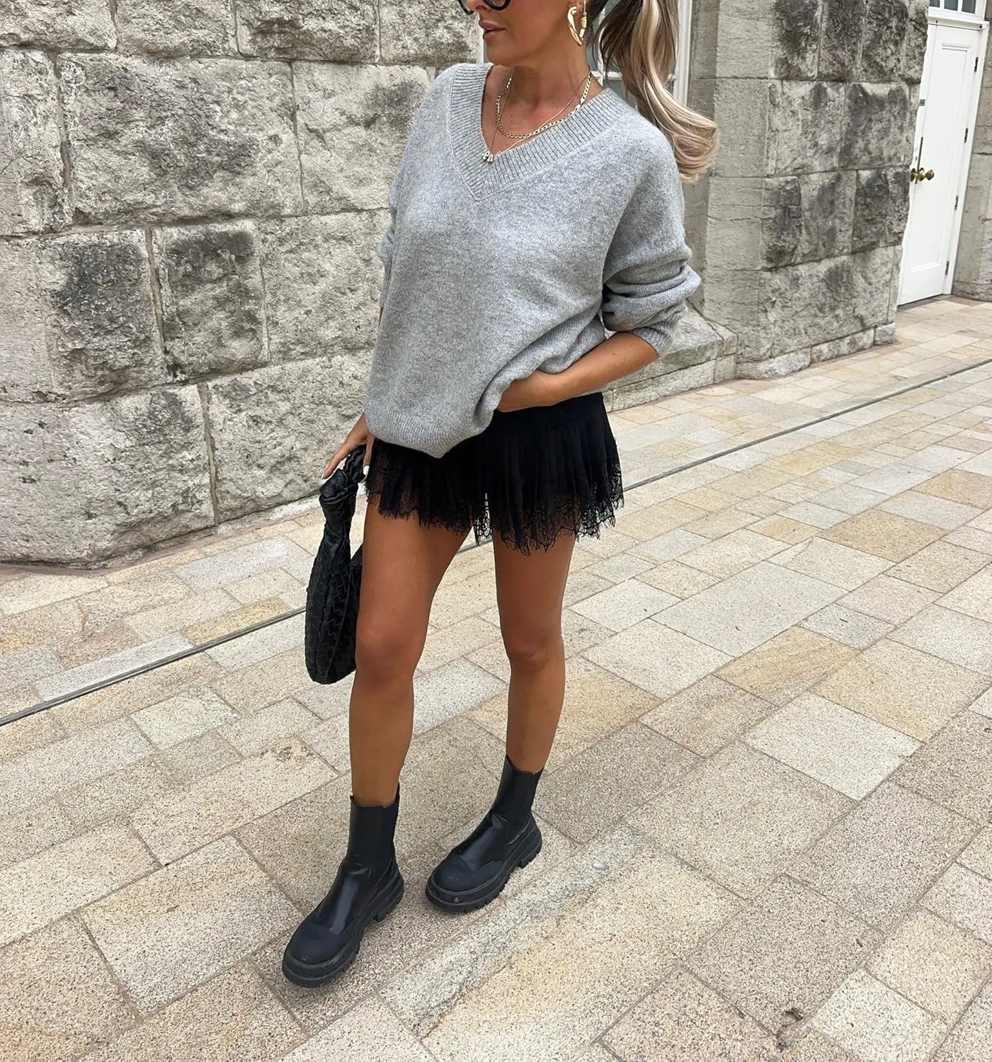 Women Y2k Lace Ruffle Pleated Mini Skirt Low Rise Half Slip Flowy Skirt Fairy Mesh Floral Layered Short Mini Skirts