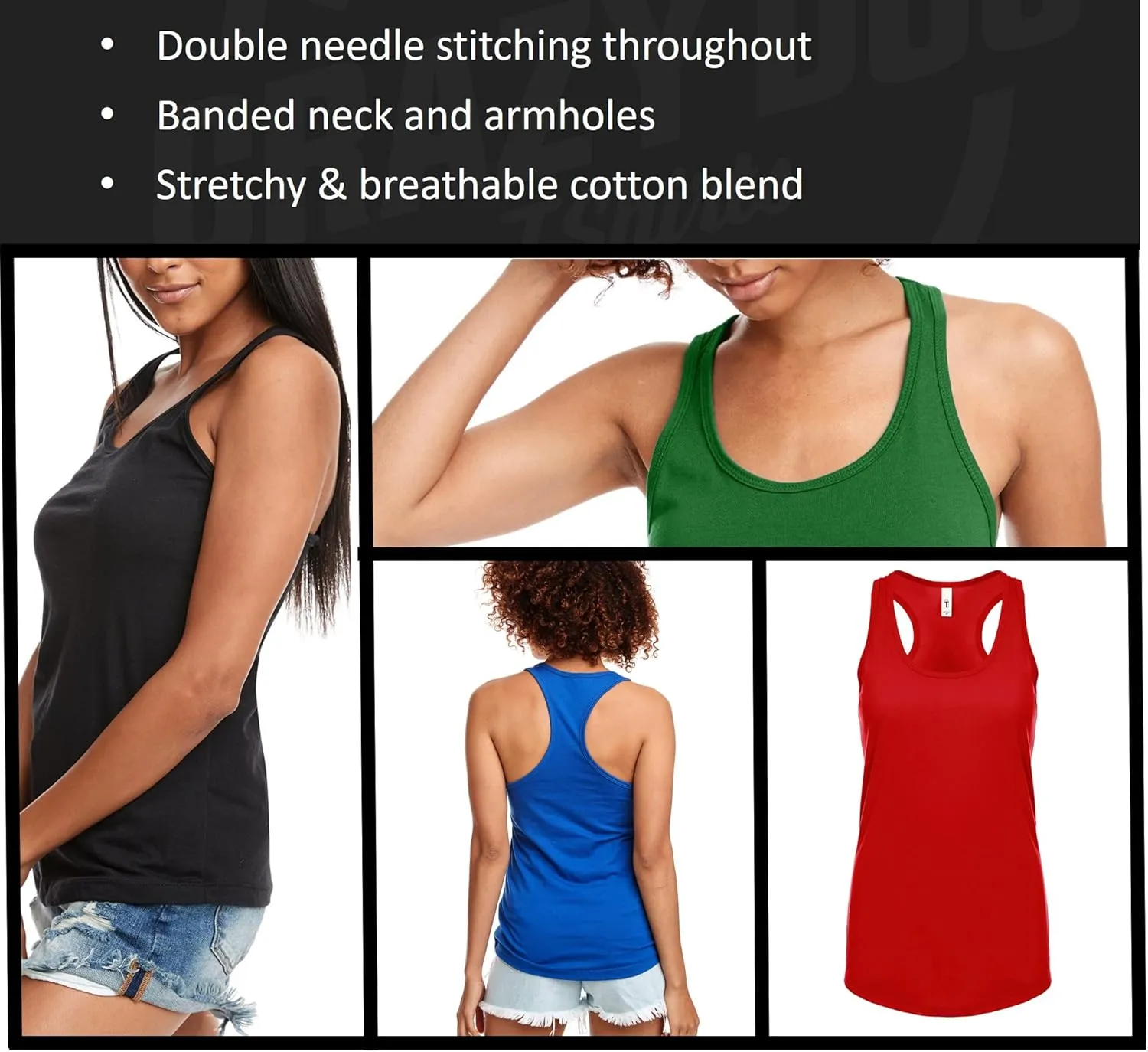 Womens Funny Fitness Tank FIT F*ck Im Tired Sarcastic Graphic Tanktop for Ladies