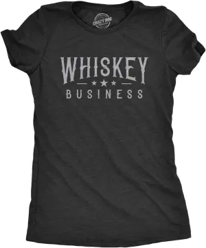 Womens Whiskey Business T Shirt Funny Drinking Drunk Party Vintage Graphic Tee